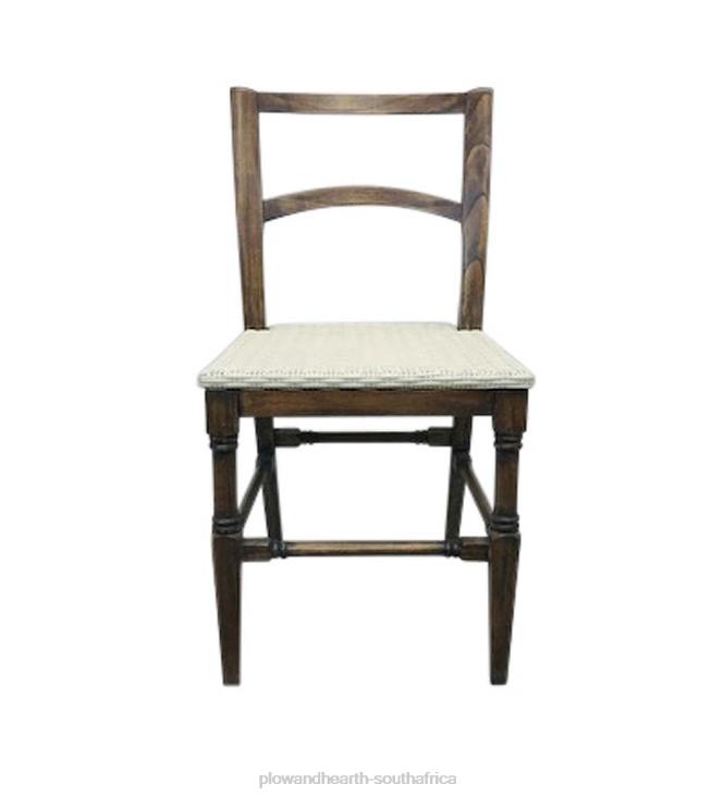 Furniture Plow & Hearth Laurel Ridge Farmhouse Collection Haywood Side Chair - Cocoa NFLB2107