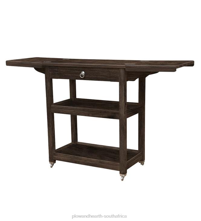 Furniture Plow & Hearth Laurel Ridge Farmhouse Collection Shelby Bar Keep - Cocoa NFLB2101