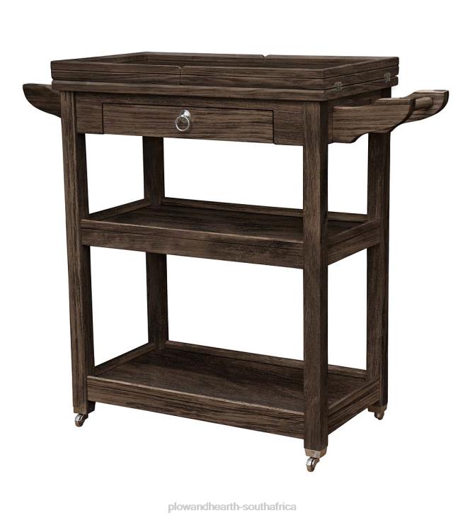 Furniture Plow & Hearth Laurel Ridge Farmhouse Collection Shelby Bar Keep - Cocoa NFLB2101