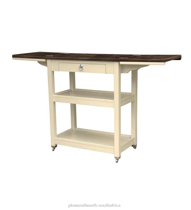 Furniture Plow & Hearth Laurel Ridge Farmhouse Collection Shelby Bar Keep - Cocoa NFLB2101