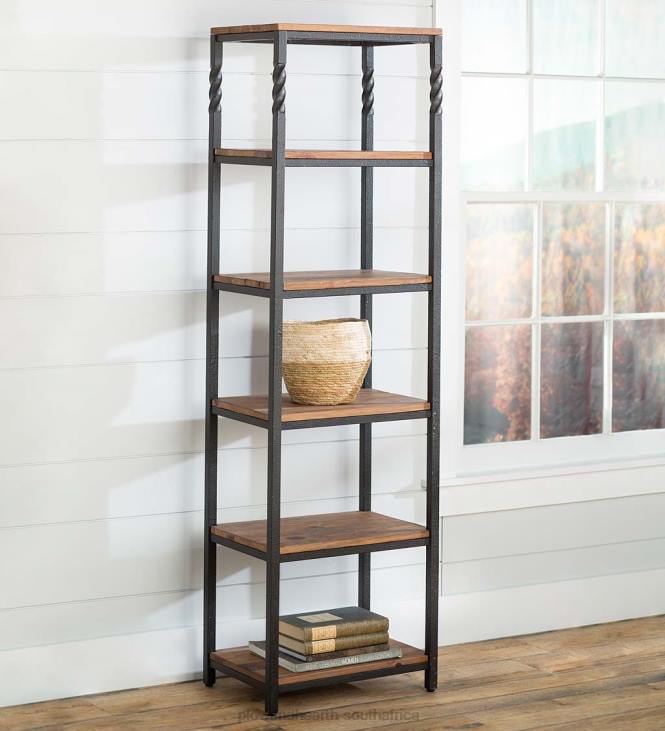 Furniture Plow & Hearth Deep Creek Etagere Storage Stand with Shelves NFLB2109