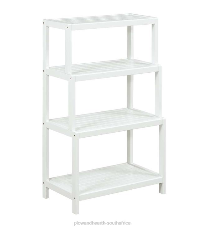 Furniture Plow & Hearth Farmhouse Four-Tier Shelf Bookcase - Espresso NFLB2117