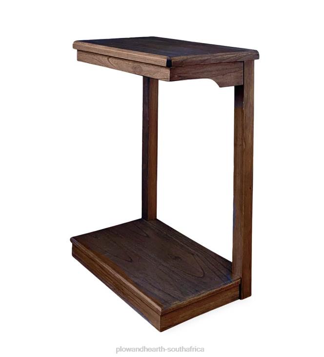 Furniture Plow & Hearth Laurel Ridge Farmhouse Collection Holden C Pull-Up Side Table - Cocoa NFLB2114