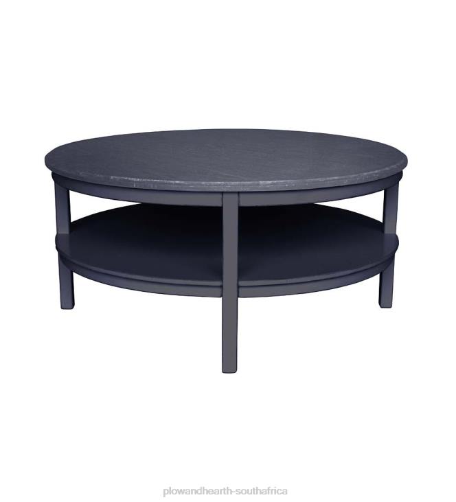 Furniture Plow & Hearth Laurel Ridge Farmhouse Collection Holden Round Table - Cocoa NFLB2112