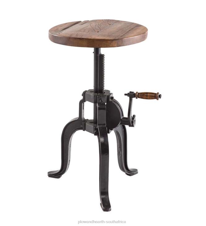 Furniture Plow & Hearth Allegheny Reclaimed Wood Adjustable Height Crank Table NFLB1983