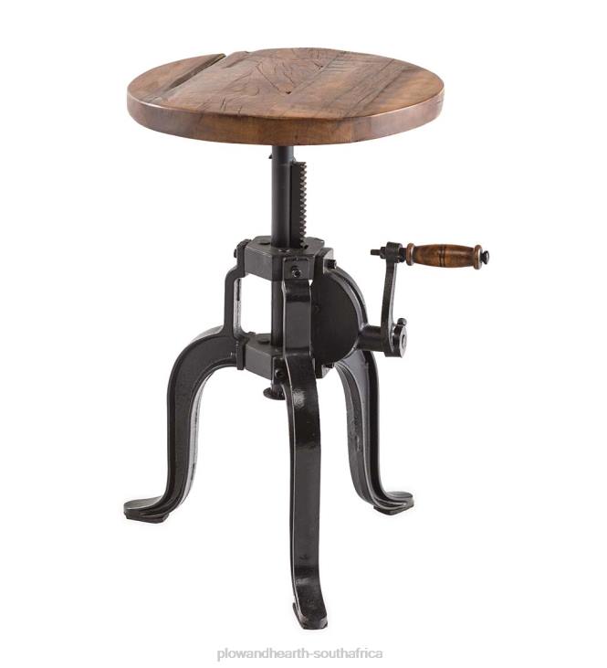 Furniture Plow & Hearth Allegheny Reclaimed Wood Adjustable Height Crank Table NFLB1983