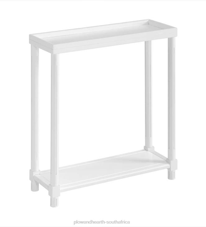 Furniture Plow & Hearth Allison Slim Wood Side Tables, Set of 2 - White NFLB1986