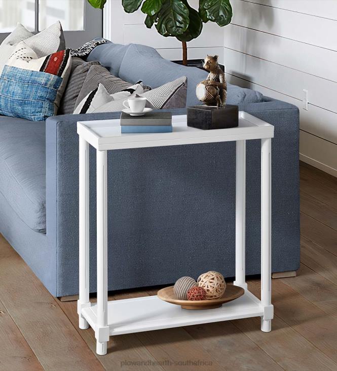 Furniture Plow & Hearth Allison Slim Wood Side Tables, Set of 2 - White NFLB1986
