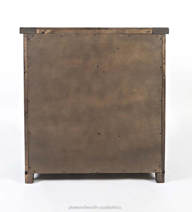 Furniture Plow & Hearth Cape Charles Barn Door Wood Storage Cabinet With Barnwood finish - Barnwood NFLB1993