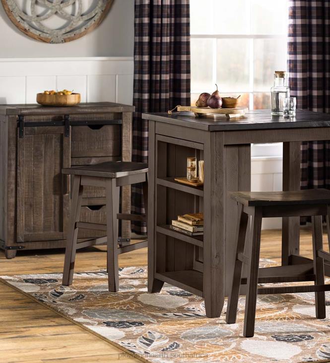 Furniture Plow & Hearth Cape Charles Barn Door Wood Storage Cabinet With Barnwood finish - Barnwood NFLB1993