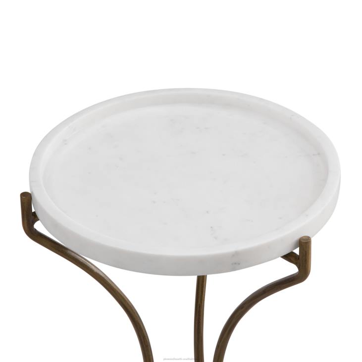 Furniture Plow & Hearth Carissa Marble Accent Table NFLB2017