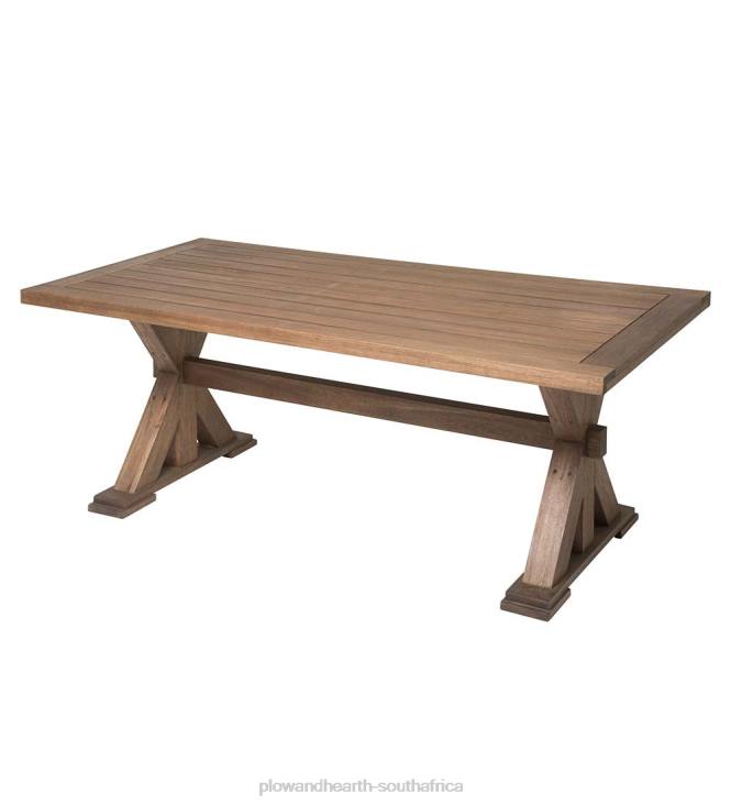 Furniture Plow & Hearth Claremont Eucalyptus Dining Table - Natural NFLB3197