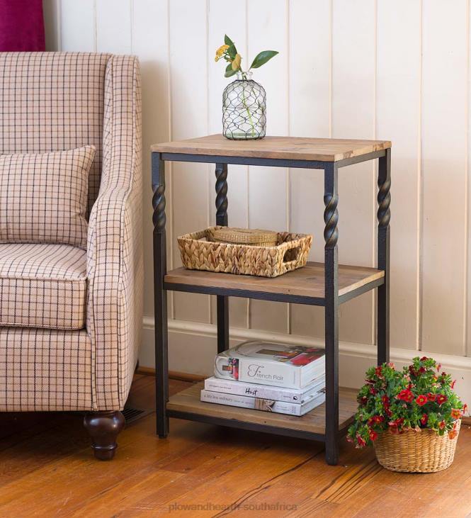Furniture Plow & Hearth Deep Creek End Table with Shelves NFLB1973