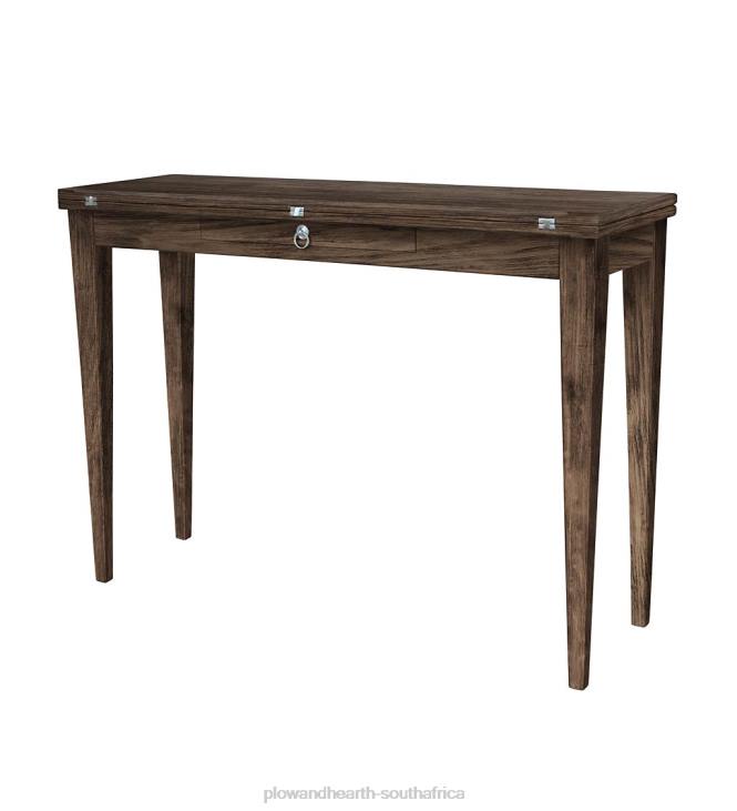 Furniture Plow & Hearth Laurel Ridge Farmhouse Collection Shelby Gathering Console - Cocoa NFLB2001