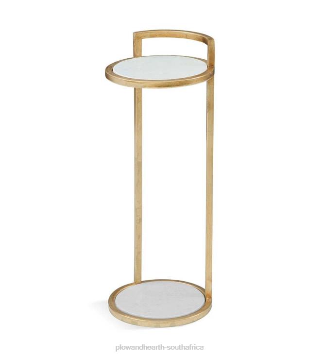 Furniture Plow & Hearth Marble Martini Table - Gold NFLB1999