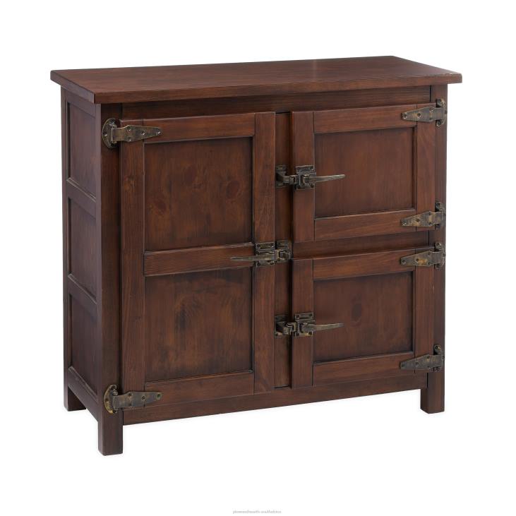 Furniture Plow & Hearth Portland Ice Box Wood Console Table with Replica Hardware - Walnut NFLB1979