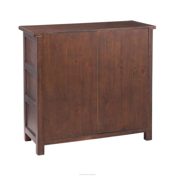 Furniture Plow & Hearth Portland Ice Box Wood Console Table with Replica Hardware - Walnut NFLB1979