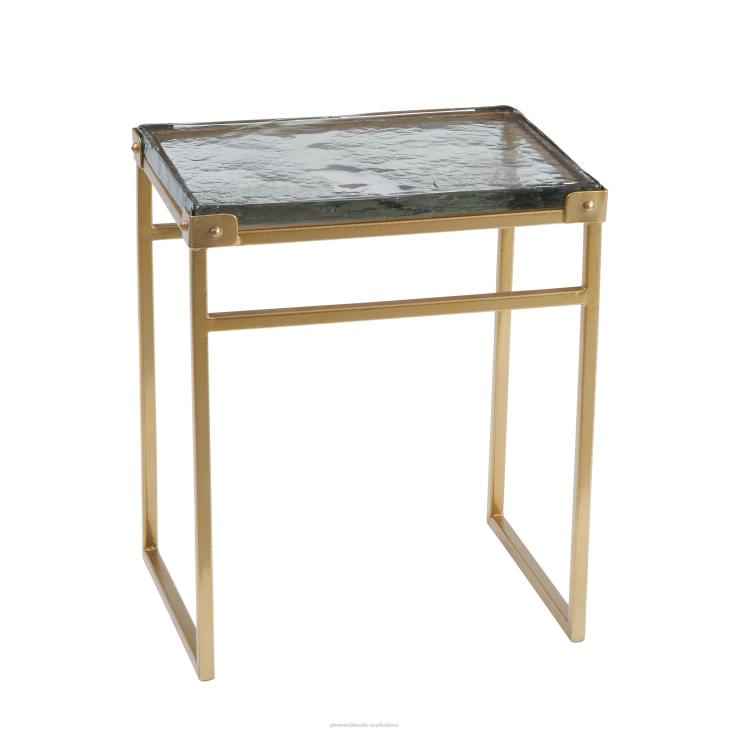 Furniture Plow & Hearth Rachel Cast Glass Accent Table NFLB2012