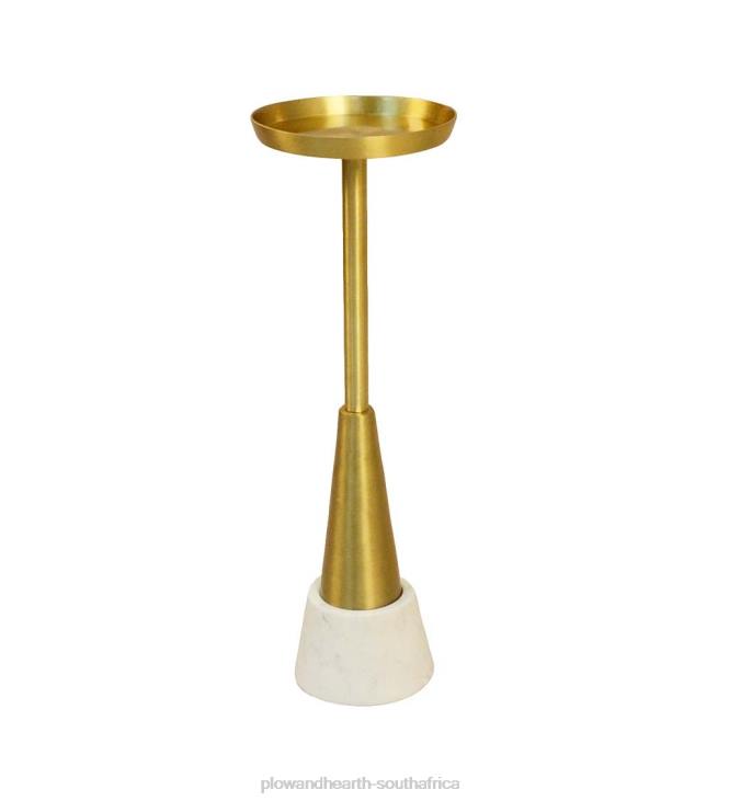 Furniture Plow & Hearth Small Davenport Drink Table - Gold NFLB2023