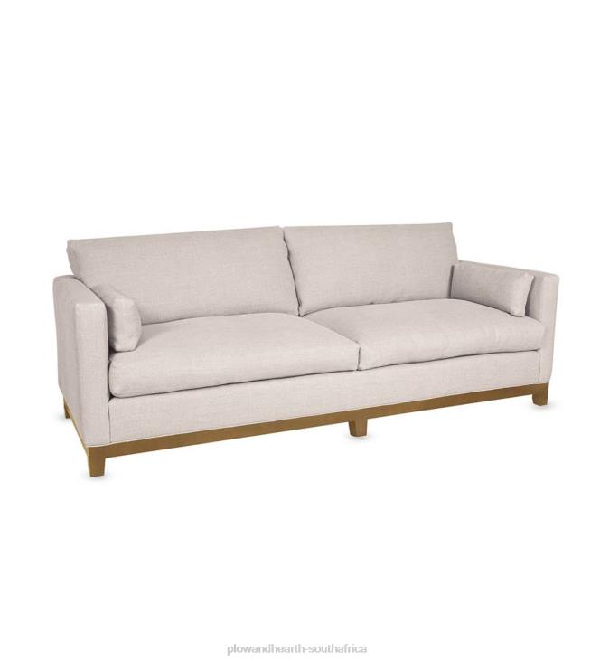 Furniture Plow & Hearth Eco-Friendly Handmade Studio Sofa, Made In USA - Brussels Linen NFLB2035