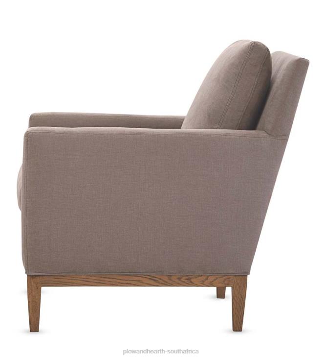 Furniture Plow & Hearth Eco-Friendly Handmade Upholstered Studio Chair, Made In USA - Brussels Linen NFLB2033