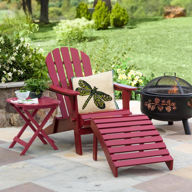 Furniture Plow & Hearth Eucalyptus Wood Adirondack Chair - Natural Stain NFLB3237