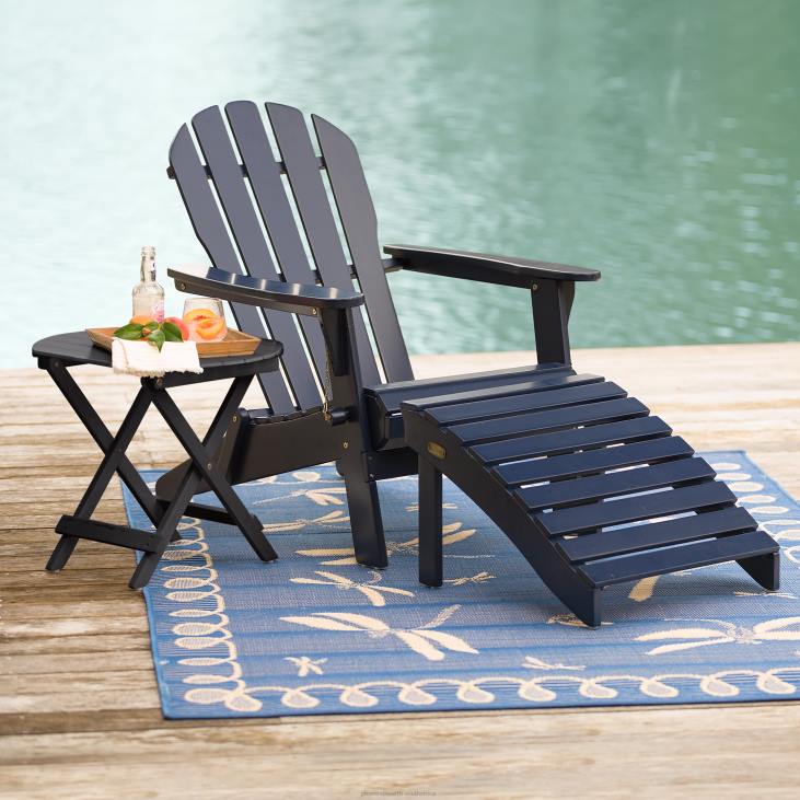 Furniture Plow & Hearth Eucalyptus Wood Adirondack Chair - Natural Stain NFLB3237