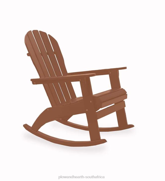 Furniture Plow & Hearth Eucalyptus Wood Adirondack Rocking Chair - Red NFLB3115