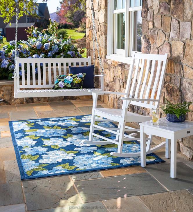 Furniture Plow & Hearth Slatted Wood Rocking Chair - Black Paint NFLB3255
