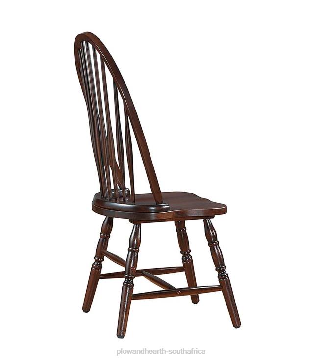 Furniture Plow & Hearth Traditional Hardwood Windsor Back Chair - Espresso NFLB2034