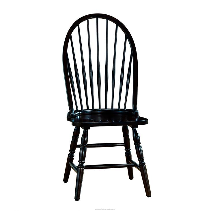 Furniture Plow & Hearth Traditional Hardwood Windsor Back Chair - Espresso NFLB2034