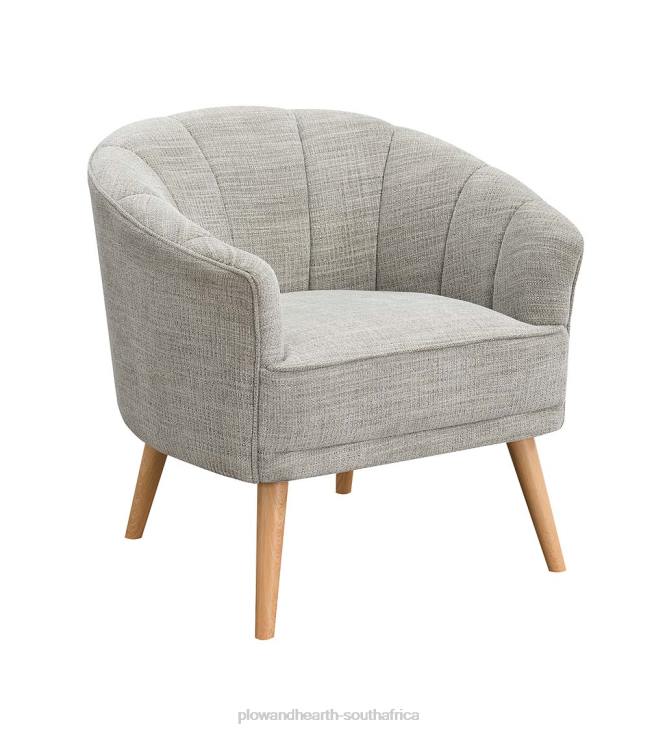 Furniture Plow & Hearth Vera Chenille Accent Chair - Stone NFLB2028