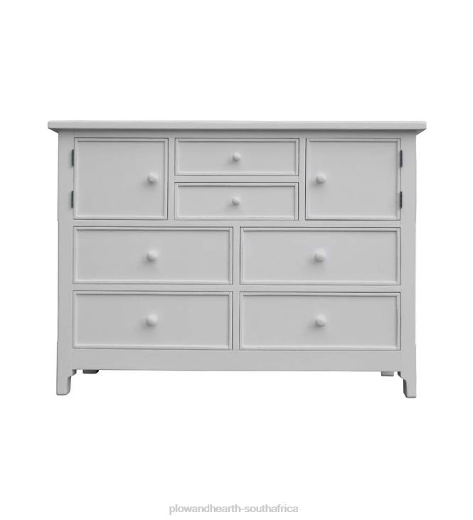 Furniture Plow & Hearth Laurel Ridge Farmhouse Collection Fletcher Double Chest - Cocoa NFLB2085