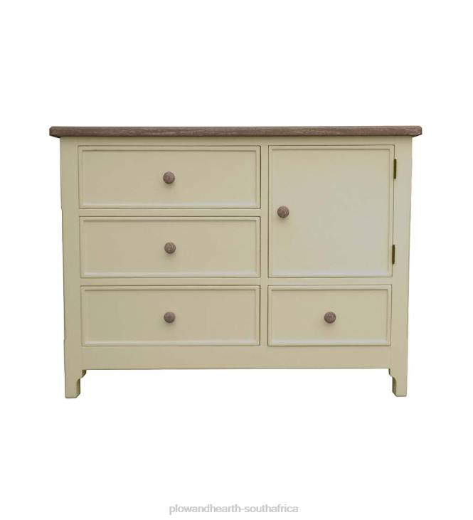 Furniture Plow & Hearth Laurel Ridge Farmhouse Collection Fletcher Single Chest - Cocoa NFLB2084