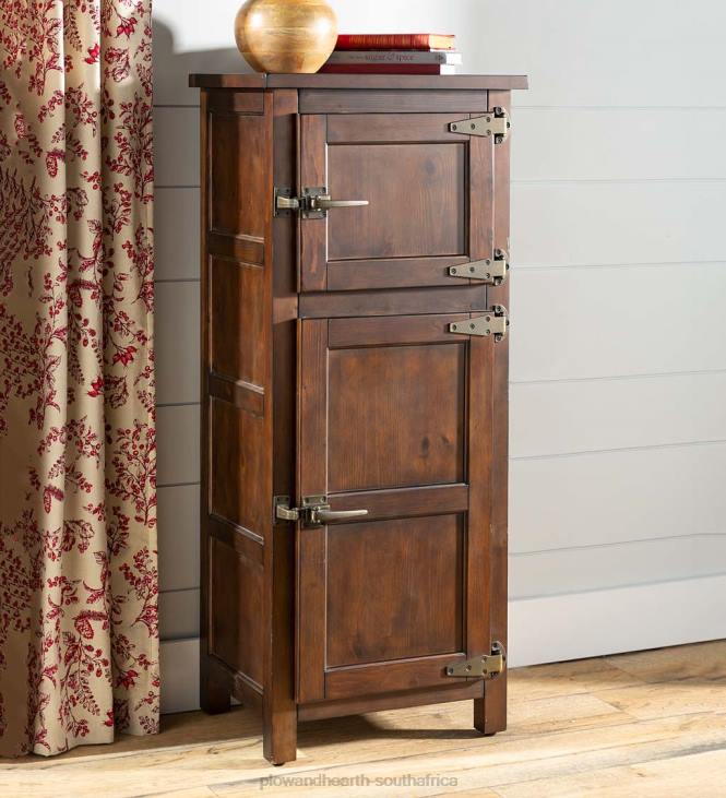 Furniture Plow & Hearth Portland Ice Box Wood Jelly Cabinet with Replica Hardware NFLB2077