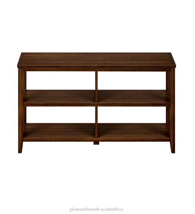 Furniture Plow & Hearth Farmhouse Two-Shelf Console Bookcase - Washed Gray NFLB2089
