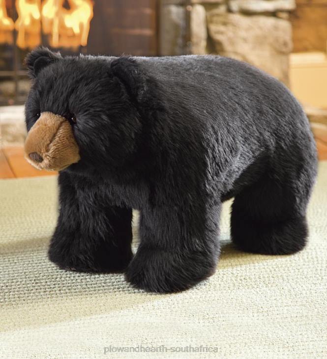 Furniture Plow & Hearth Black Bear Footstool NFLB2094