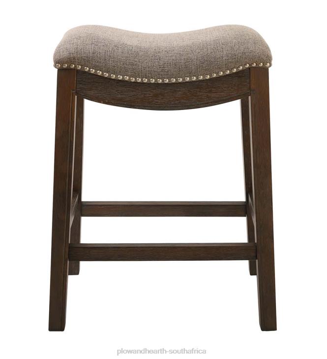 Furniture Plow & Hearth Farmhouse Saddle Seat Bar and Counter Stools NFLB2047