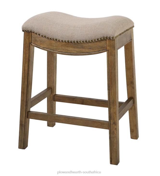 Furniture Plow & Hearth Farmhouse Saddle Seat Bar and Counter Stools NFLB2047