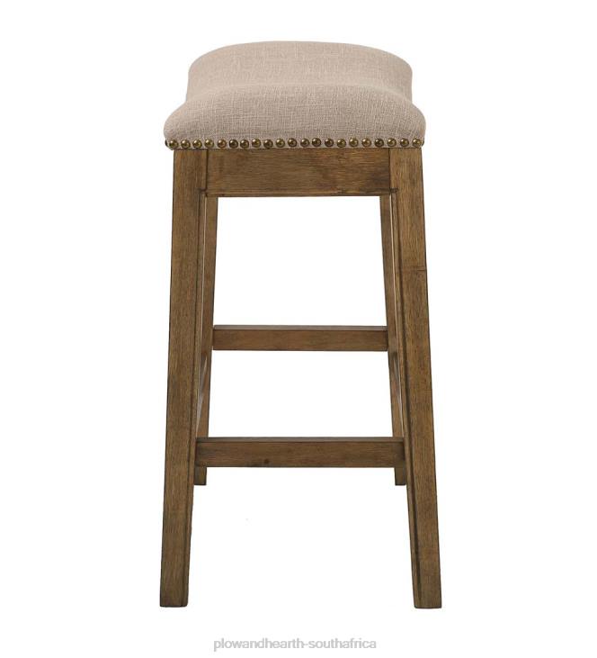 Furniture Plow & Hearth Farmhouse Saddle Seat Bar and Counter Stools NFLB2047