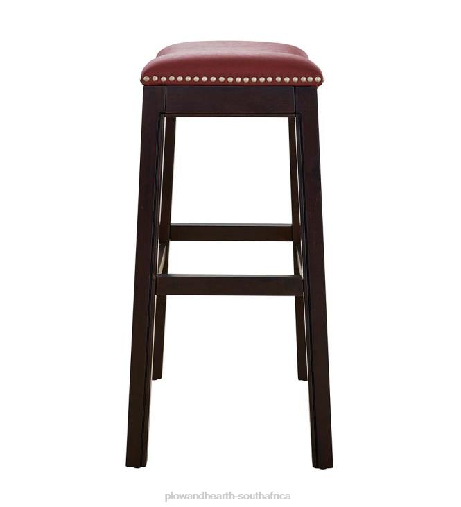 Furniture Plow & Hearth Lena Saddle Seat Barstool - Tan NFLB2052