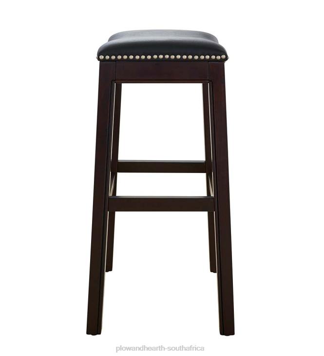 Furniture Plow & Hearth Lena Saddle Seat Barstool - Tan NFLB2052