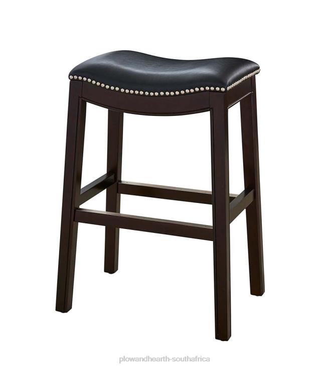 Furniture Plow & Hearth Lena Saddle Seat Barstool - Tan NFLB2052
