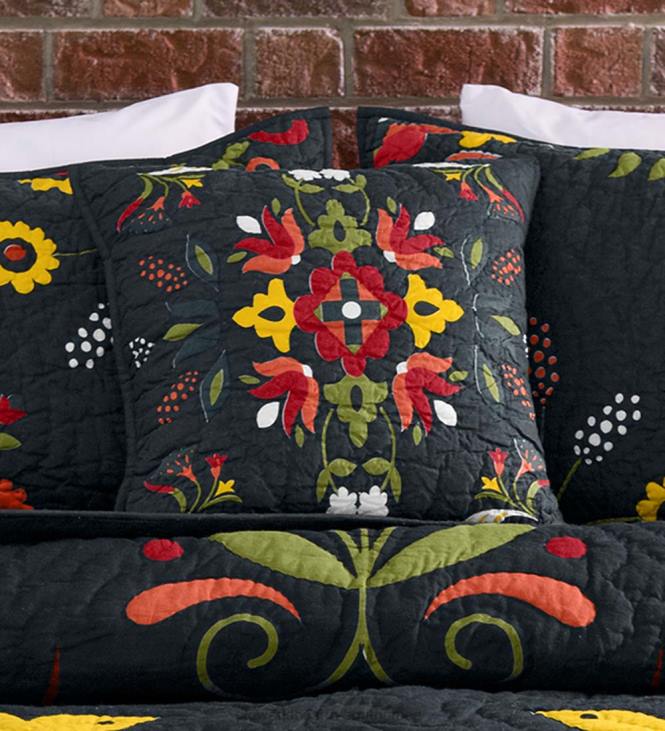 Houseware Plow & Hearth Ansley Folk Art Quilt Set NFLB2649