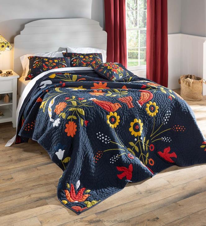 Houseware Plow & Hearth Ansley Folk Art Quilt Set NFLB2649