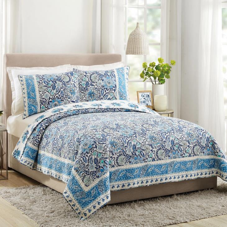 Houseware Plow & Hearth Isabella Cotton Quilt 3-Piece Set - Full/Queen NFLB2655