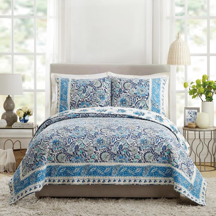 Houseware Plow & Hearth Isabella Cotton Quilt 3-Piece Set - Full/Queen NFLB2655