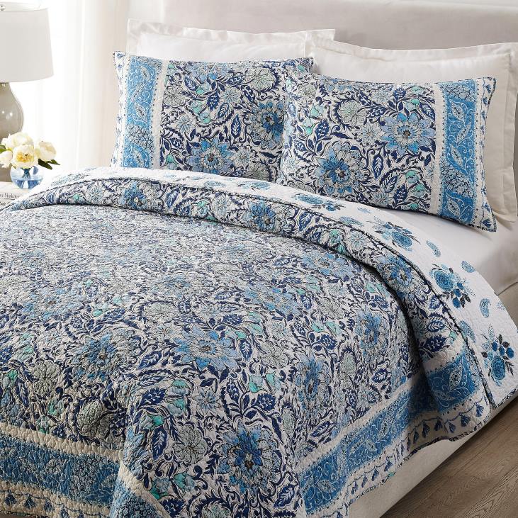 Houseware Plow & Hearth Isabella Cotton Quilt 3-Piece Set - Full/Queen NFLB2655