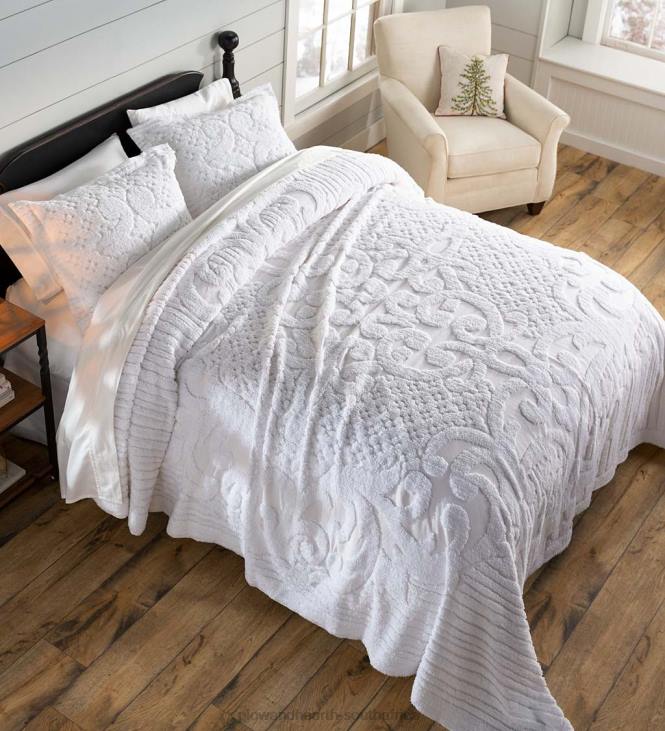Houseware Plow & Hearth Juliet Tufted Cotton Chenille Bedding NFLB2652