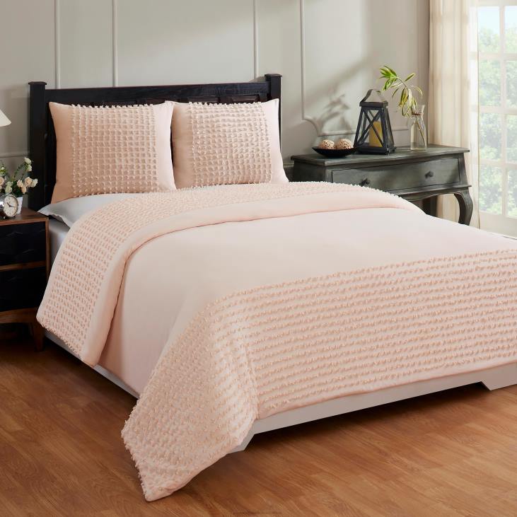 Houseware Plow & Hearth Samantha Cotton Comforter with Shams Set - Gray - King NFLB2662
